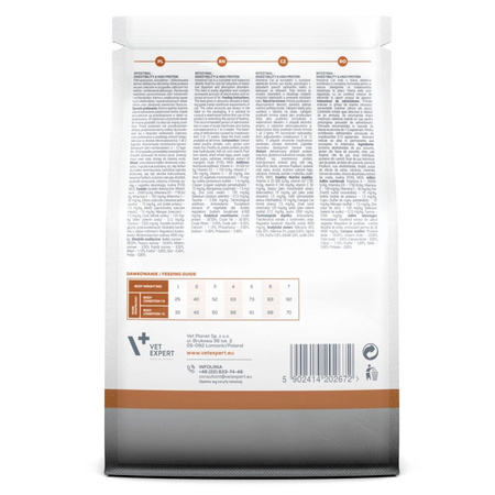 Vet Expert Intestinal Sucha Karma Weterynaryjna z Drobiem 250g Dla Kotów z Zaburzeniami Trawienia i Wchłaniania