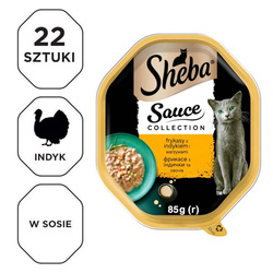Sheba Sauce Speciale 22x85g Z Indykiem I Warzywami, Mokra Karma W Sosie